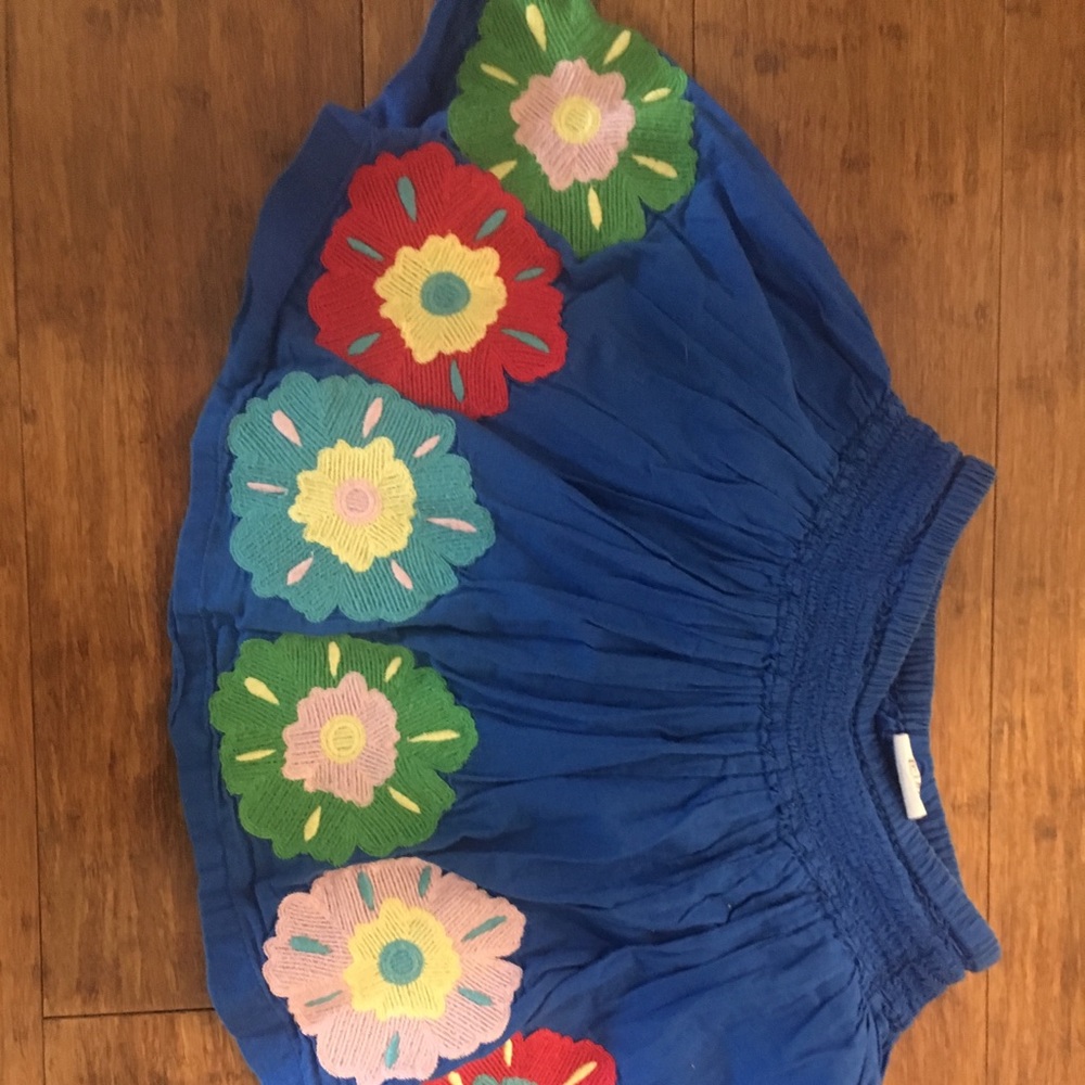 Mini Boden  Embroidered Skirt. 5-6 Y. Worn Once.